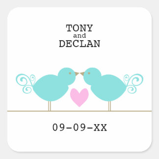 Bleu mignon Stickers Date Spéciale