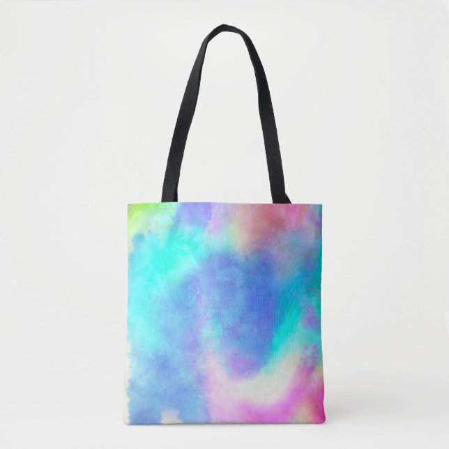 Bleu moderne fabuleux sac fourre-tout abstrait ten (Devant)