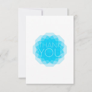Bleu, moderne, simple, élégant design Merci