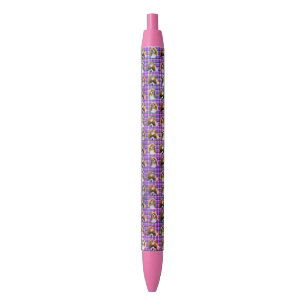 Bleu Motif Tartan Violet Cavalier Espagnols, Stylo