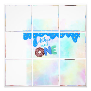 bleu multi photo doux