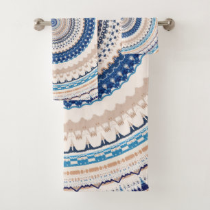 Bleu Neutre Boho Mandala