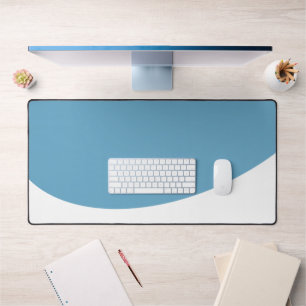Bleu Océan Moderne Flux Blanc Vague Bleu Bord infé