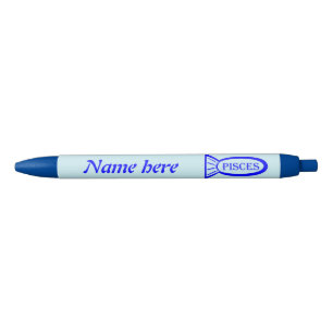 Bleu Panneau étoile Poissons stylo personnalisé