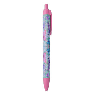 Bleu Papillons volants rose pourpre Stylo