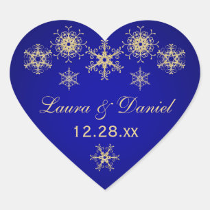 Bleu, Parties scintillant d'or REGARDER Sticker Ma