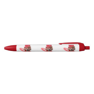 Bleu Poodé Noël Joyeuses Fêtes Écrire stylo