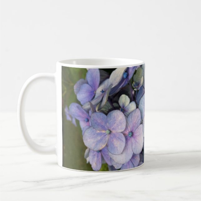 Bleu pourpre Hydrangea Mug (Gauche)