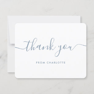 Bleu Poussiéreux Moderne Invitation Anniversaire M