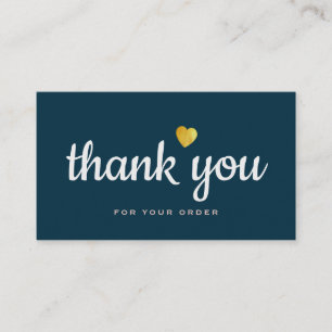 bleu professionnel merci carte de visite