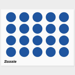 Bleu profond #004095, Autocollant Bleu Frais