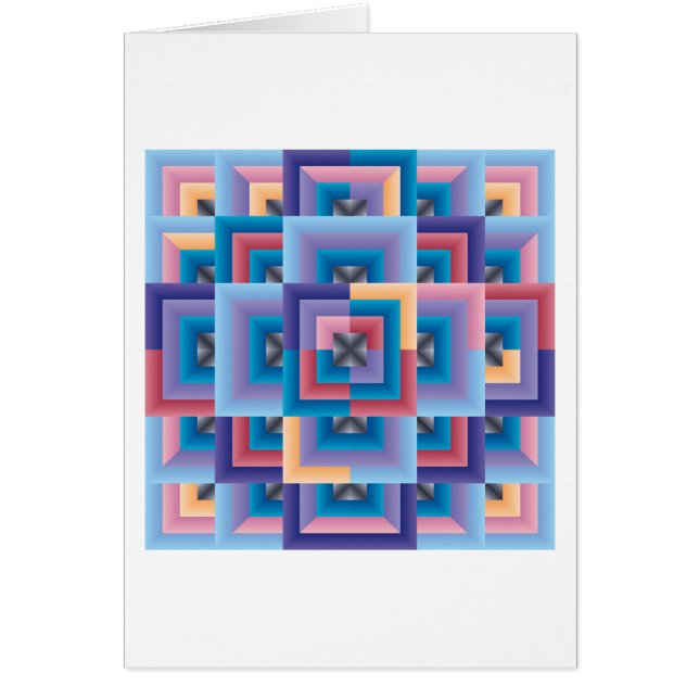 Bleu rose Abstrait (Devant)