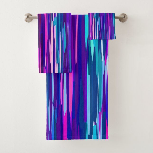 Bleu, rose et bleu Abstrait (En situation)