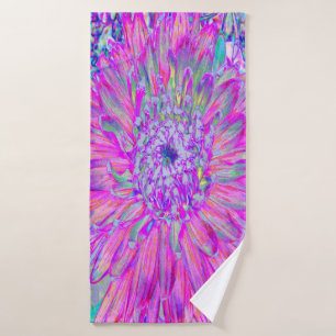 Bleu rose et violet cool Artsy Dahlia Bloom