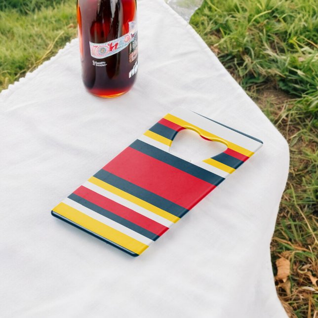 Bleu rouge Jaune Uniforme rayures (Bottle Openers)