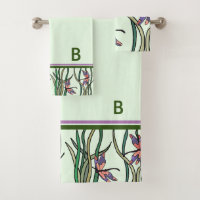 Bleu rouge mignon et Feuilles verts