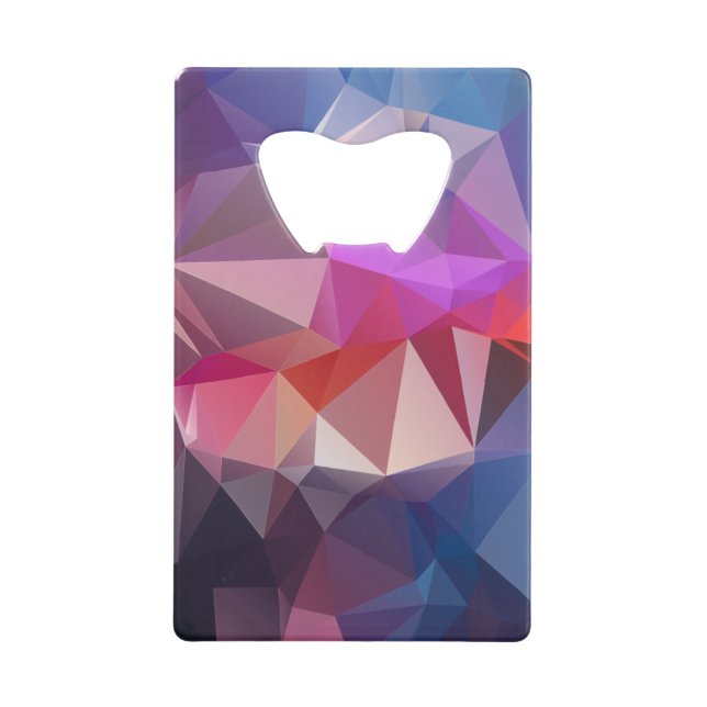 Bleu rouge Pyramide Abstraite (Devant)