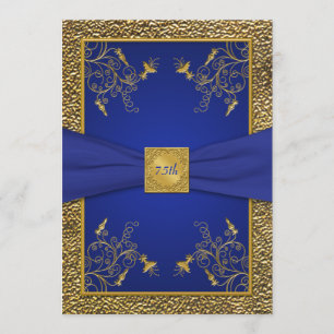 Bleu royal et soixante-quinzième invitation