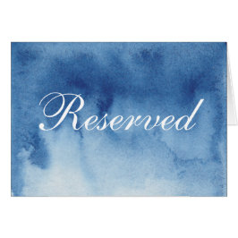 Bleu signe réservé aquarelle. Mariage moderne