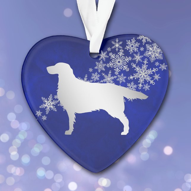 Bleu Silver Snowflake Setter Chien (Créateur téléchargé)