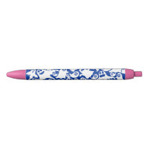 Stylo à bille rose Fantôme éffrayant