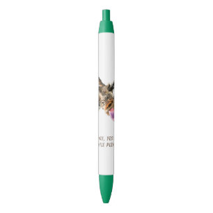 Bleu Stylo à girafe amusant - Texte personnalisé