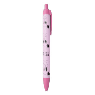 Bleu Stylo amusant avec des yeux de curiosité joueurs -