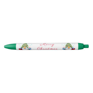 Bleu Stylo avec Gnome avec sapin de Noël Casquette et