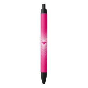 Bleu Stylo d'amour avec Coeurs roses