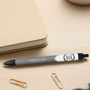 Bleu Stylo de branding promotionnel au charbon de bois 