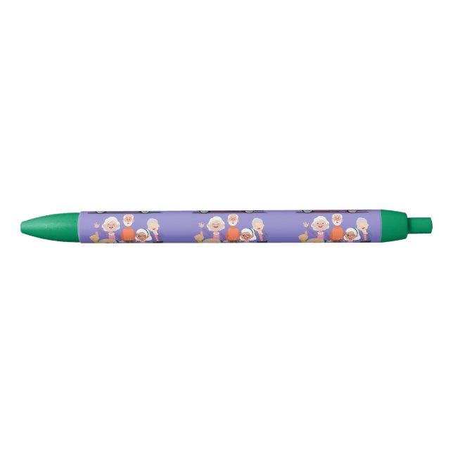 Bleu Stylo d'écriture pour personnes âgées (Devant)
