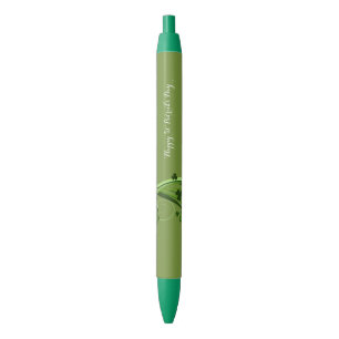 Bleu Stylo et stylo d'école St. Patrick's Day Floral