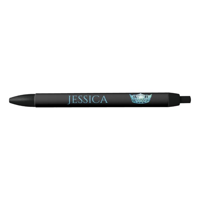 Bleu Stylo fait sur commande d'encre de couronne de (Devant)