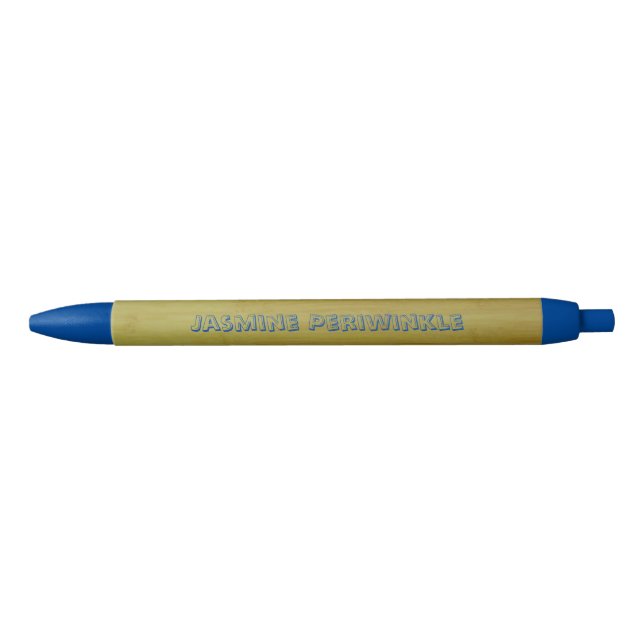 Bleu Stylo - Faux Bamboo (Devant)