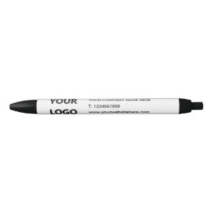 Bleu Stylo nominatif à logo d'entreprise promotionnel -