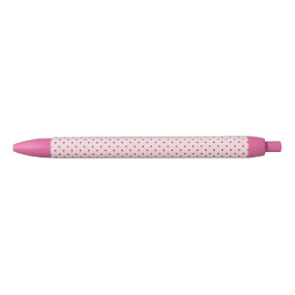 Bleu Stylo pois rose