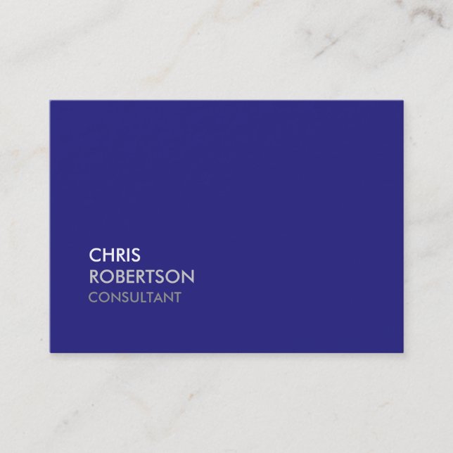Bleu tendance Chubby Carte de visite attrayant (Devant)