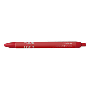 Bleu Texte de logo d'entreprise promotionnel Stylo Coul