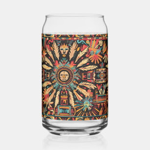 Bleu translucide "Aztec Dream" Verre imprimé 473ml