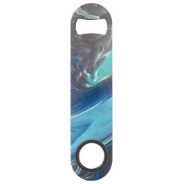 Bleu Turquoise Blanc acier inoxydable bouteille d'