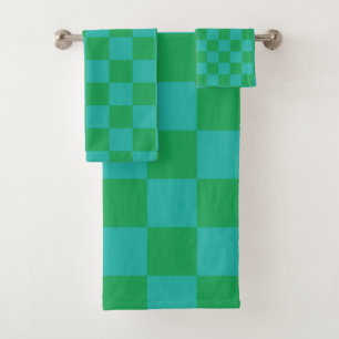 Bleu vert À damiers En vichy Motif