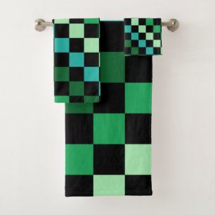 Bleu vert À damiers En vichy Motif