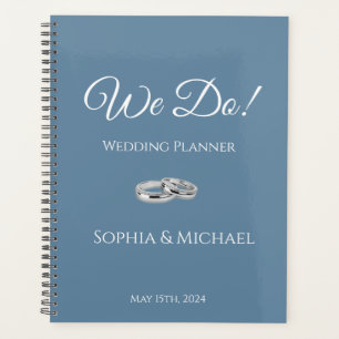 Bleu vert et blanc - Mariage-planificateur