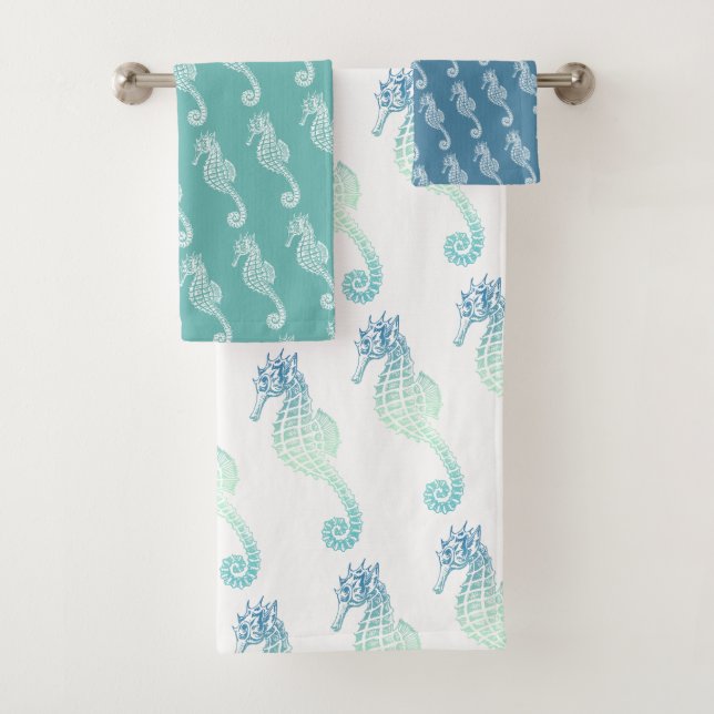 Bleu Vert Seahorse (En situation)