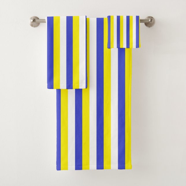 Bleu vertical, jaune et blanc (En situation)