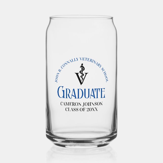 Bleu Vétérinaire Diplôme sur mesure (Recto)