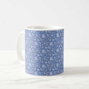 Bleu victorien Calico Coffee Mug