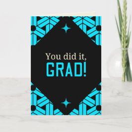 Bleu Vous L'Avez Fait Carte De Graduation