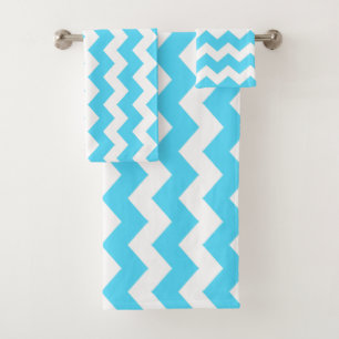 Bleu Zigzag rayé