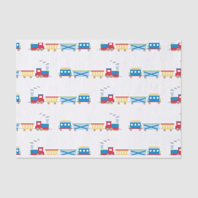 Bleus de papier de soie de soie de train (Recto)